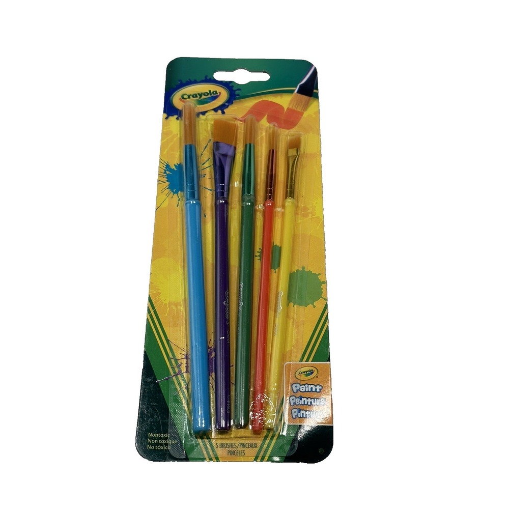 5‎ count 1 pack crayola paint brushes
